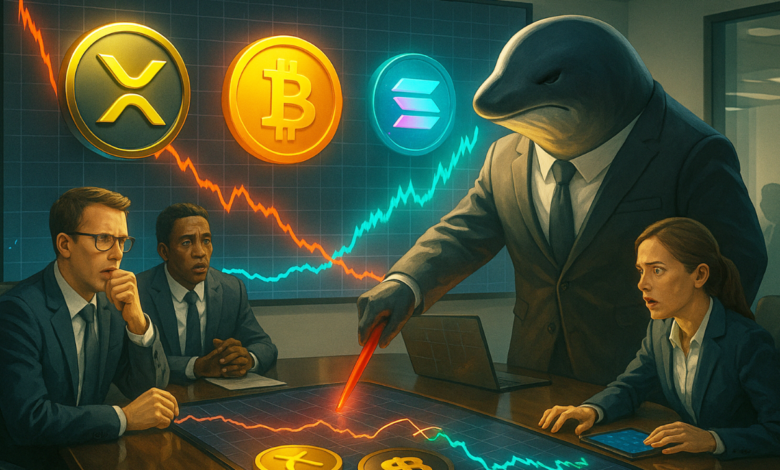 Bitcoin and XRP Shorted by Mega Whale—Solana Catch Momentum