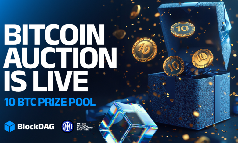 BlockDAG 10 BTC Auction Fires Up as PEPE Drops and ENA Surges