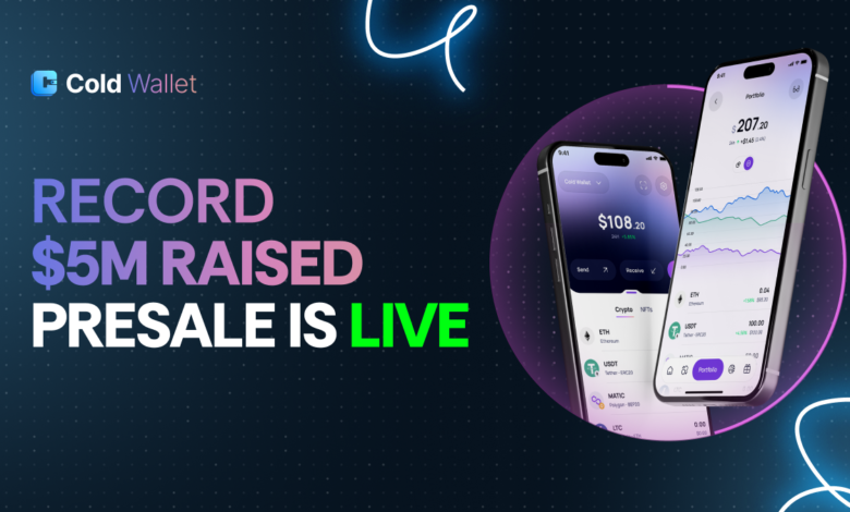 Cold Wallet Presale Nears $6M, NEAR Breaks Resistance, PEPE Steadies
