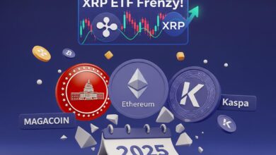 XRP ETF Frenzy Builds — MAGACOIN, Ethereum and Kaspa Named 2025 Sleeper Altcoin Picks