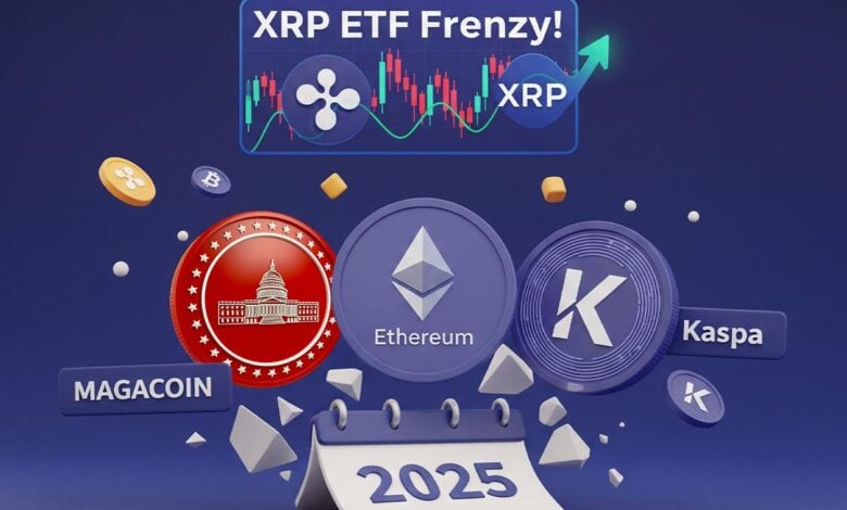 XRP ETF Frenzy Builds — MAGACOIN, Ethereum and Kaspa Named 2025 Sleeper Altcoin Picks