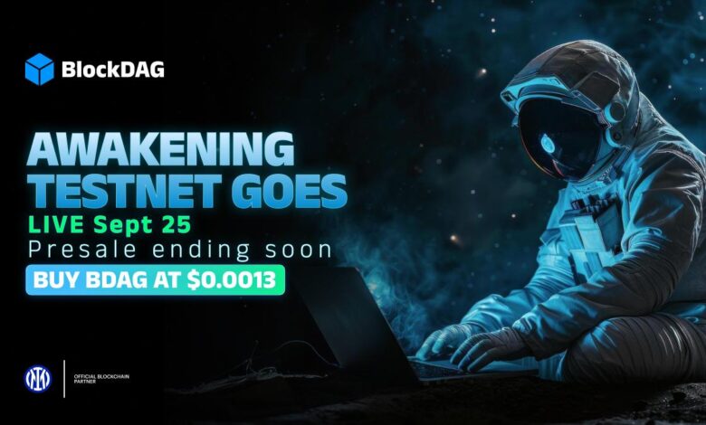 BlockDAG $0.0013 Presale Ending Soon | UNI $9.60, TON $3.10