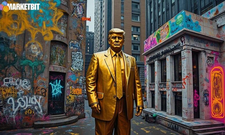 Golden Trump Statue and Cryptocurrency: A Symbol of Economic Change