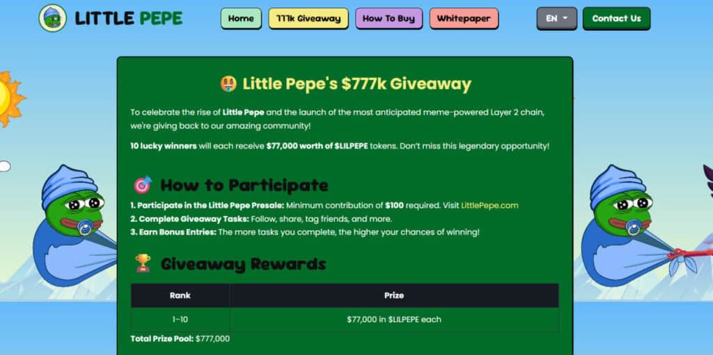 Little Pepe's $777k Giveaway