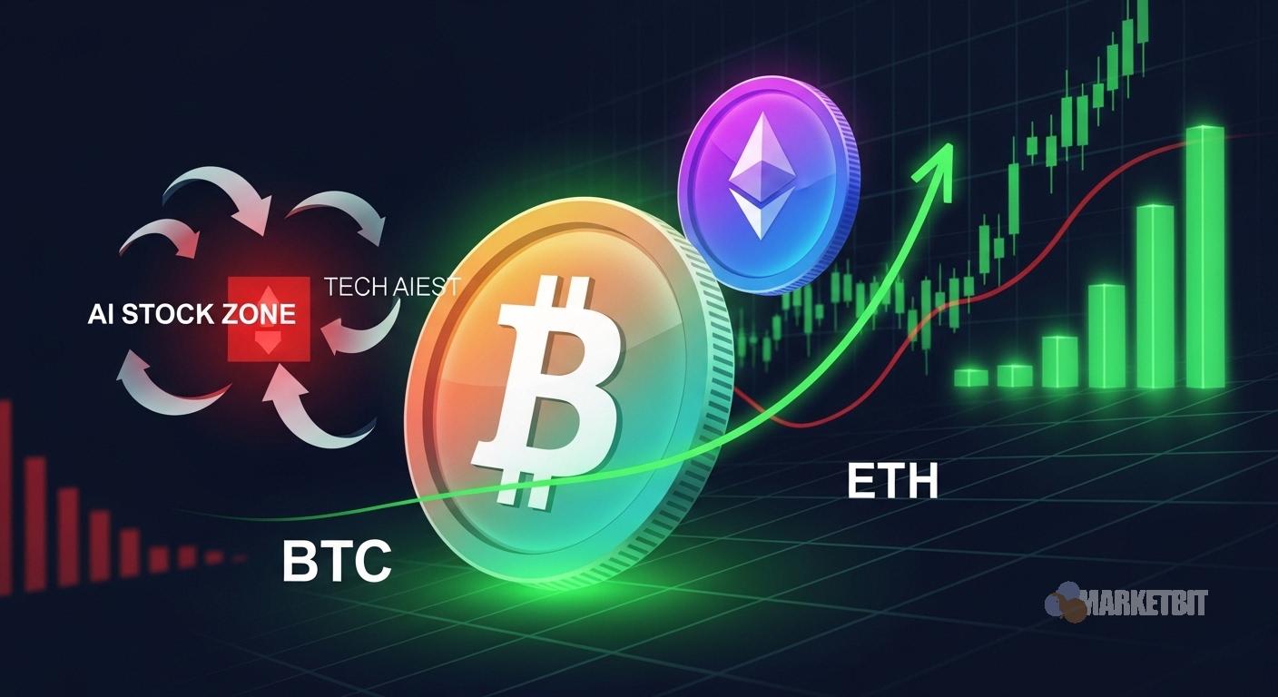 Analysis: AI stock stress, ETF flows and the rotation case for Bitcoin